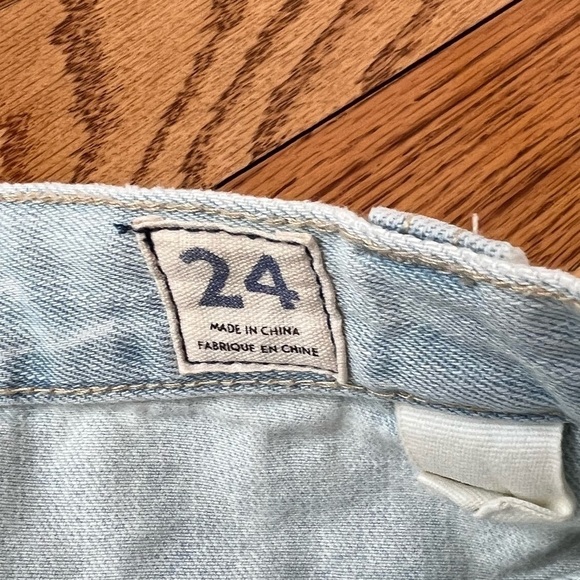 Free People Sidecar Mini Skirt Jean Skirt Size 24 - Picture 7 of 9
